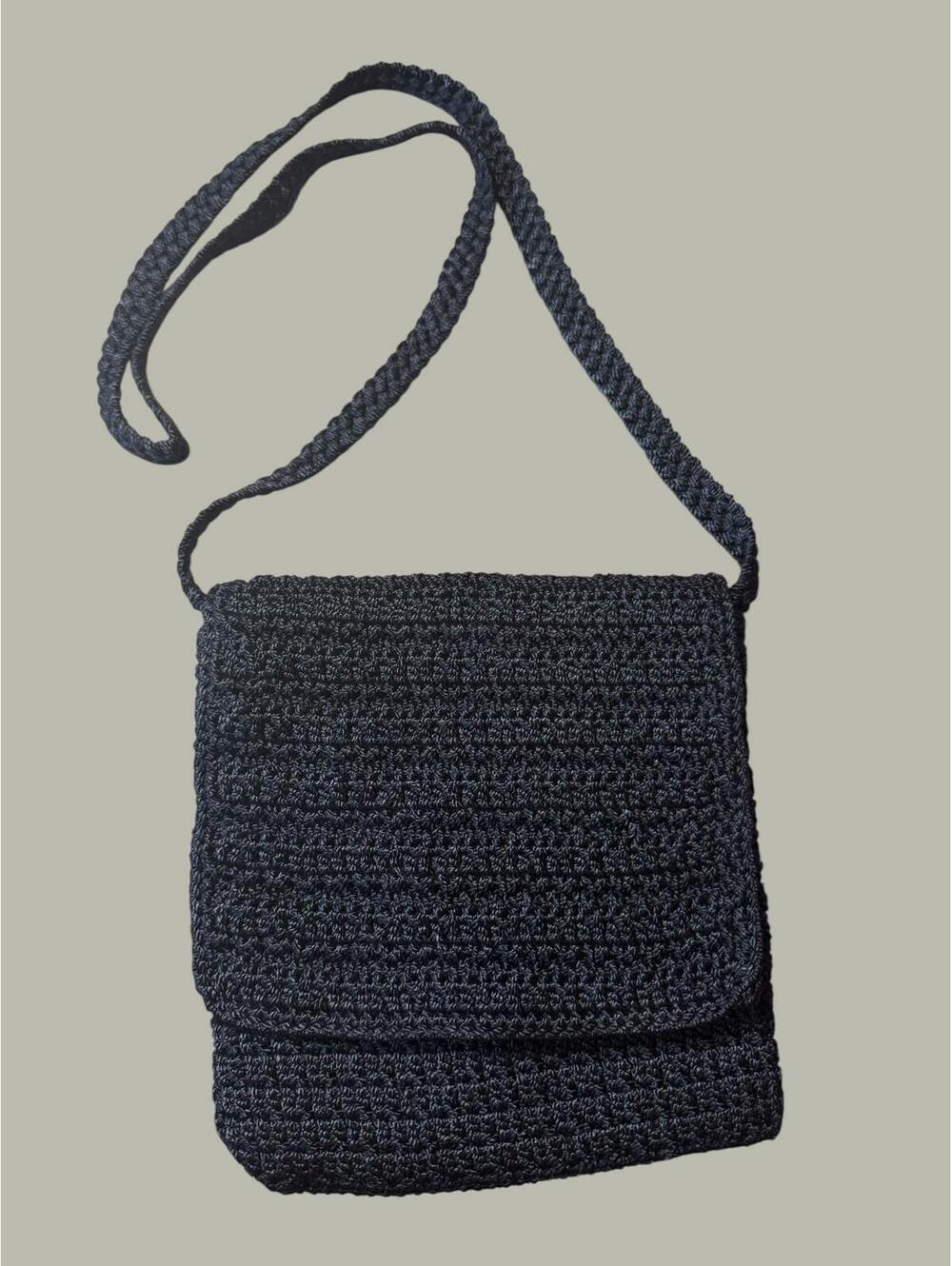The Sak Black Crochet Crossbody Bag
